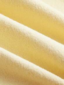 Sweetina Women's Ultra Low Waist Lace & Mesh Double Layer Pleat Tied High Slit Skirt - Mustard Yellow - View 4