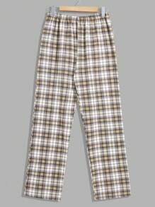 RueChic Men Cotton Plaid Printed With Button Regular Homewear Shirt Set - Multicolor - View 9