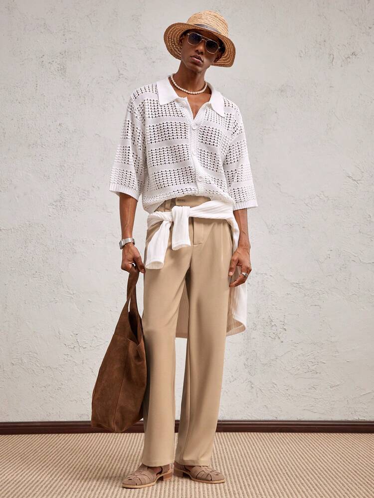 メンズスリムフィットカジュアルスラックスロング、デイリー着用に適し、卒業祝いのギフトに