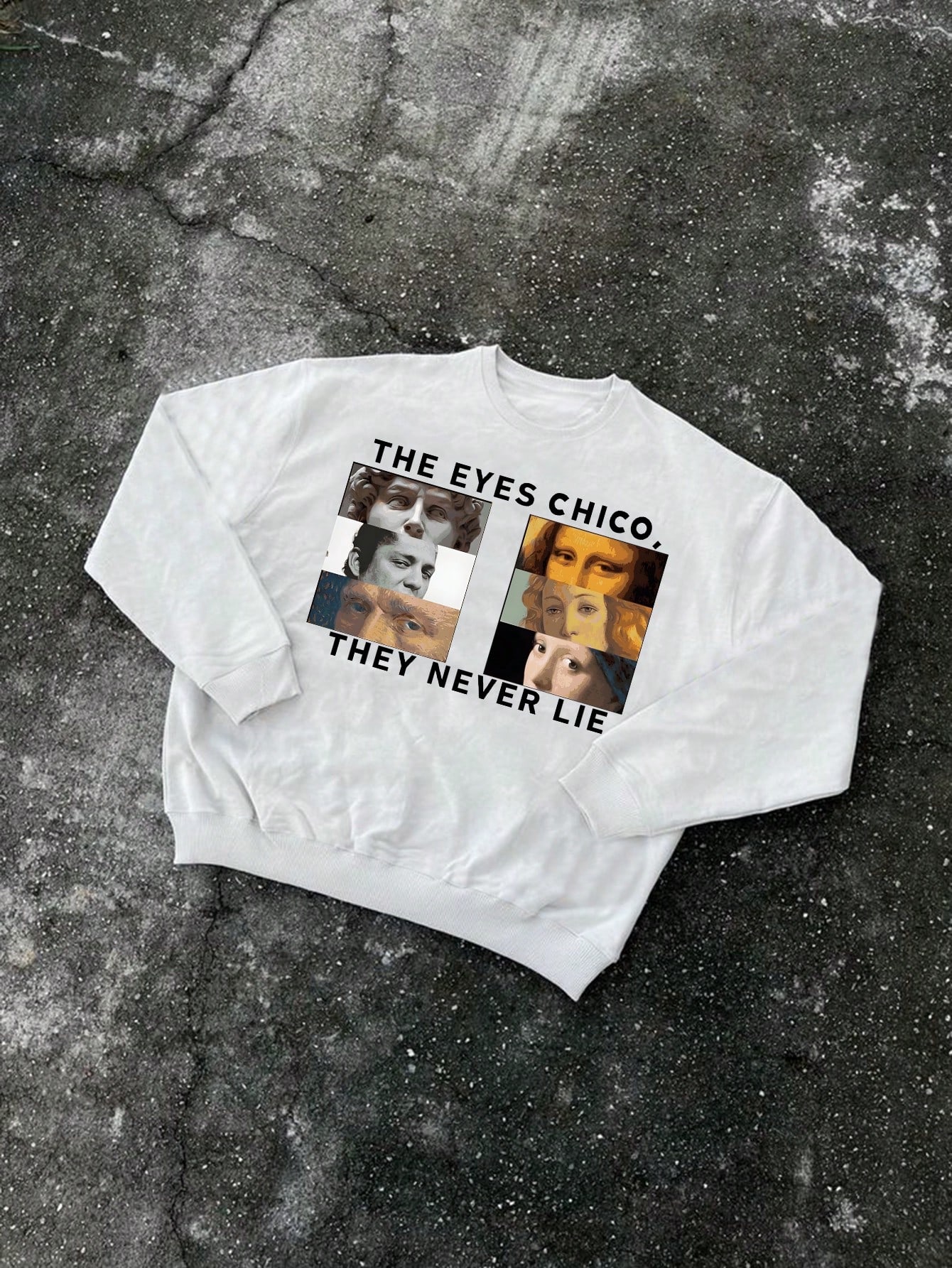 SHEIN Men's Round Neck Short Sleeve Graphic Print Casual Pullover Sweatshirt