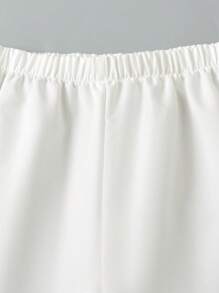 2pcs Set, Vintage Style Robe Top And Pants, Vacation Outfit For Teen Boys - White - View 7