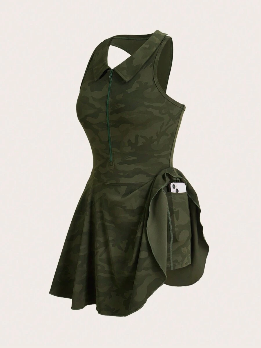 Women's Camouflage Print Outdoor Romper