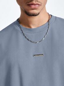 Manfinity VCAY Camiseta con estampado en inglés para hombre, adecuada para el verano