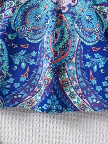 SHEIN 年轻女孩复古花卉印花镂空吊带连衣裙