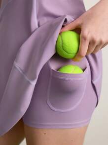 CourtClass Women's Outdoor Sports Casual Dress, Minimalist & Fashionable For Daily Wear - Mauve Purple - View 2