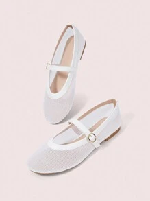CUCCOO DOLLMOD Giày lười đế bằng đơn giản thời trang dành cho nữ, mặc hàng ngày - trắng - Xem 1