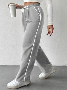 EURMUSE Drawstring Waist Sweatpants, Casual And Stylish For Everyday Wear - Grey - View 1