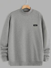 Manfinity VCAY 2 件男士修身立领常规版型长袖休闲套头运动衫，适合秋季