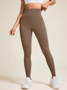 SHEIN Sport Studio Naadloze, zeer rekbare sport-/yoga-/fitnesslegging