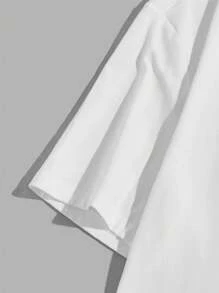 Manfinity Dauomo Camiseta casual de hombre con estampado realista de mosquito - Blanco - Ver 3