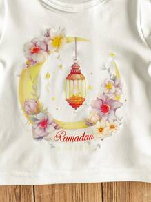 2pcs/Set Baby Girl Outfit - Multicolor - View 8