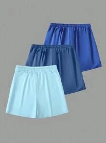 Manfinity Homme Men's Casual Slogan Print Drawstring Waist Shorts - Multicolor - View 2