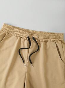 Manfinity Homme Men's Casual Shorts, Minimalist & Fashionable, For Daily Wear