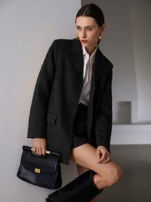 Aveloria Modichic Conjunto de 2 piezas de chaqueta retro y falda evasé para mujer, para otoño