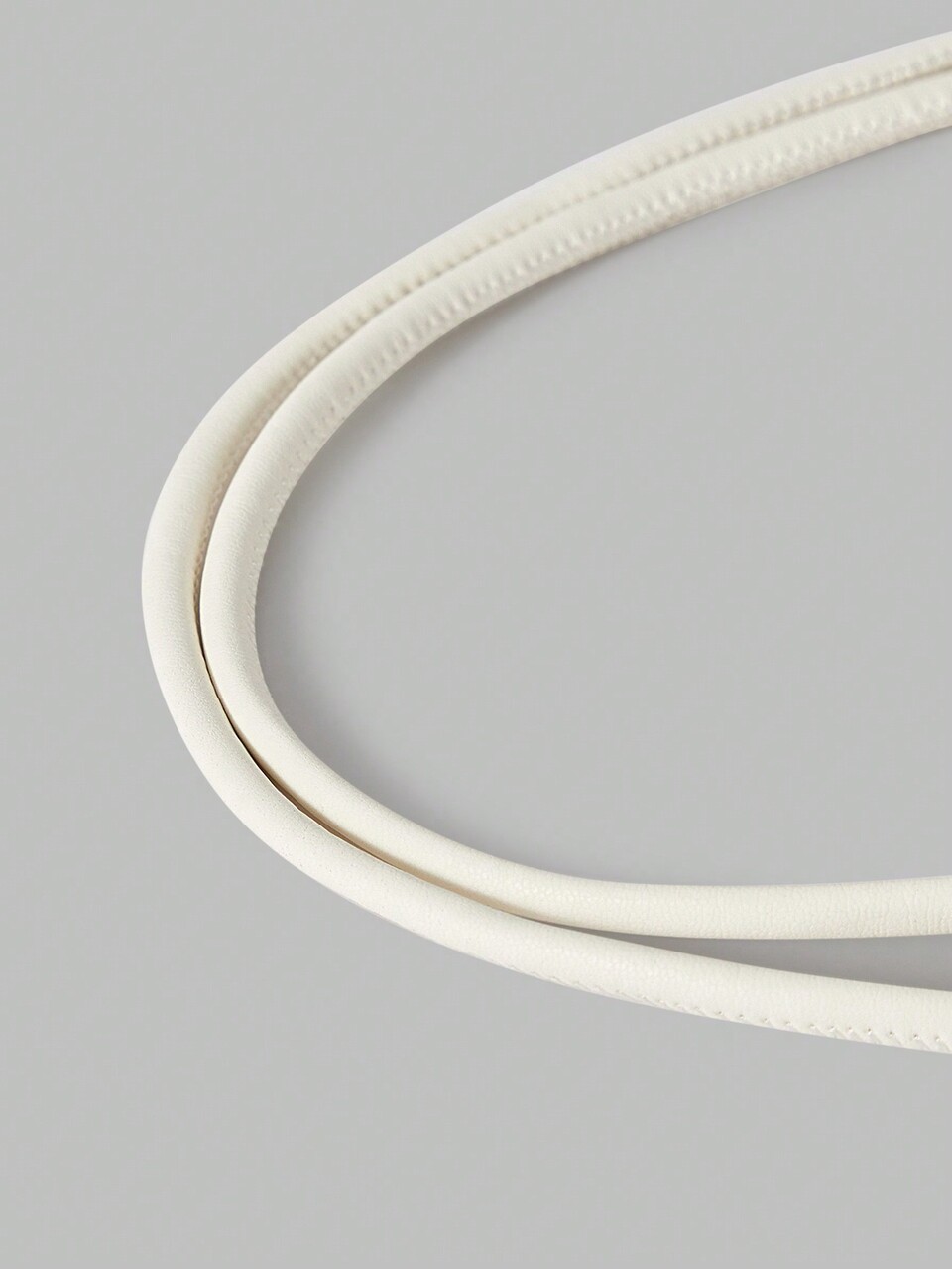 1pc Bohemian Knotted White Long Rope Belt, Suitable For Vacation
