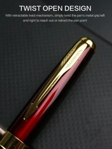 STONEGO Metal Ballpoint Pen, Black Ink Medium Point 1.0mm Smooth Writing Retractable Ball Point Pen Business Gift Pens Signature Pen For Men, Women, Office, Executive Premium Metallic Pens Back To School - one-size - View 3