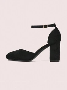 CUCCOO DOLLMOD Women's Simple Fashion Casual Everyday High Heel Pumps - Black - View 2