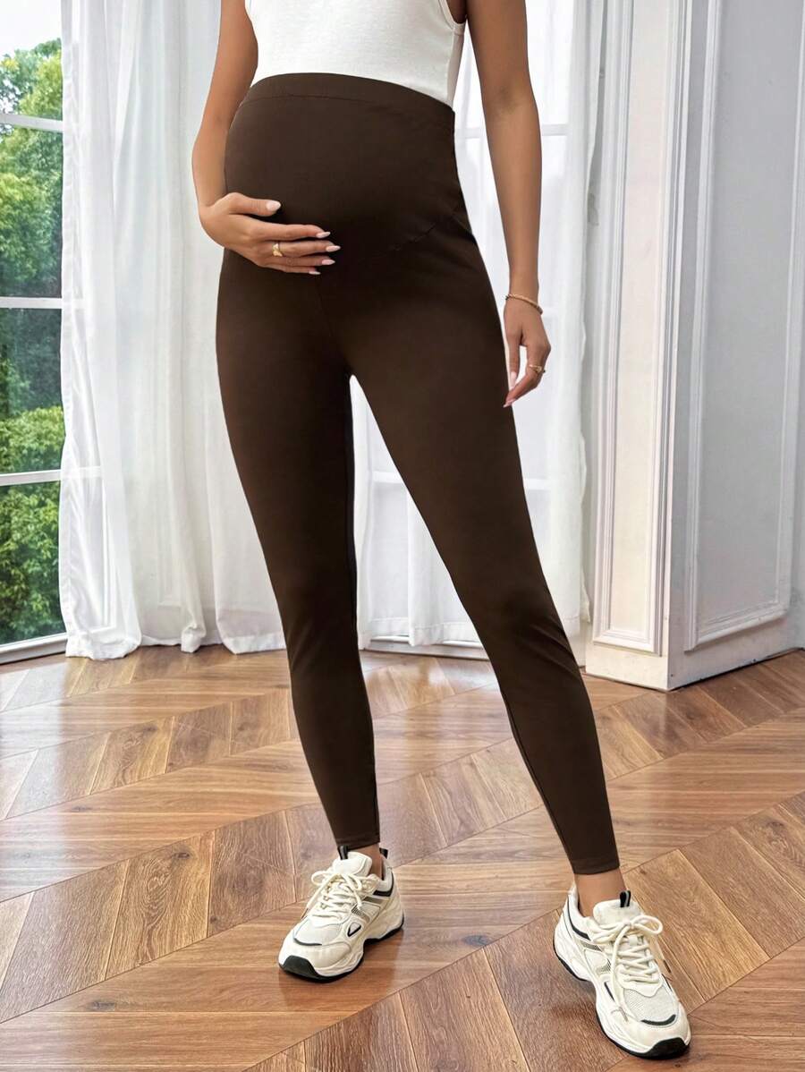 SHEIN Maternity Simple Casual Everyday Leggings