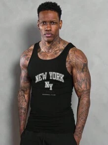 Gym Rark Men's Tank Top UPF 50+ Sleeveless Shirt Lightweight Casual Gym Workout Shirts Cooling Muscle Tee Shirt Compression Shirt Men - Black - View 3
