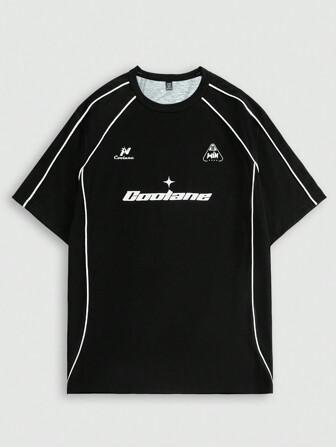 Coolane T-shirt casual minimaliste à col rond et manches courtes, grande taille, légèrement transparent, convient pour l'été