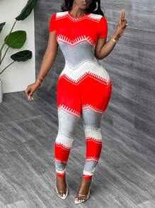 Slaydiva Plus Size damski swobodny dopasowany kombinezon z zamkiem z przodu