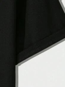 Tween Boy Valentine's Day Casual Simple Hand & Heart Print Basic Crew Neck Short Sleeve T-Shirt - Black - View 5