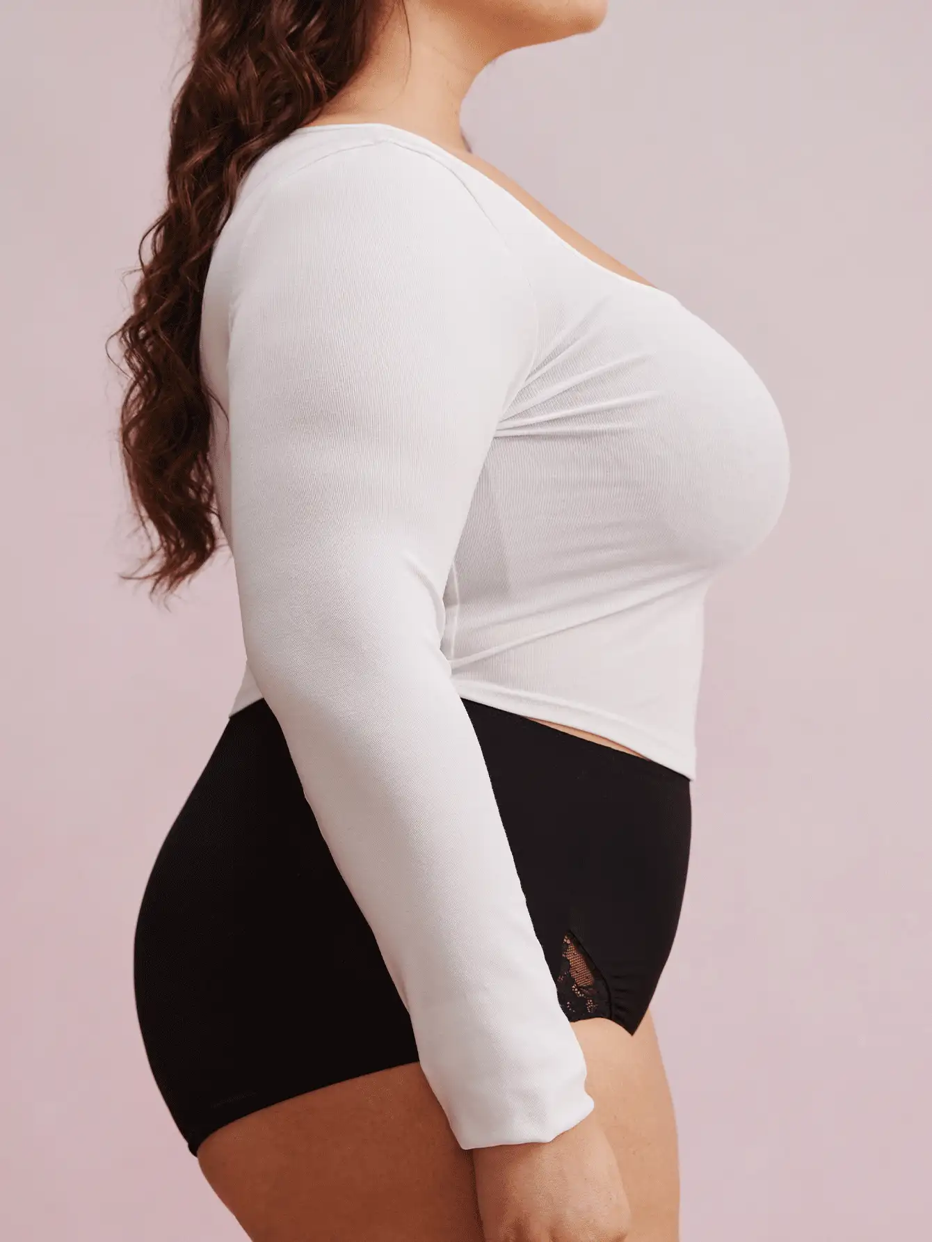 LUVLETTE 女士内衣休闲曲线全覆盖聚拢透气钢圈性感无衬里黑色蕾丝优雅网眼迷你文胸新娘内衣 - 黑色 - 查看 8