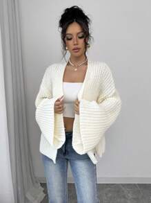 Pariaura Casual Oversized Cardigan Sweater For Women, High-Quality Unique Thick Knit Design, Suitable For Fall/Winter