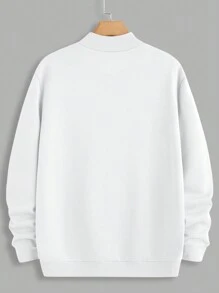 Manfinity VCAY 2 件男士修身立领常规版型长袖休闲套头运动衫，适合秋季