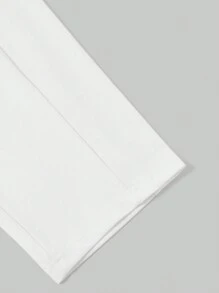 SHEIN EZwear Mallas cortas de punto versátiles en blanco y negro
