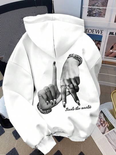 SHEIN Teen Girls Casual Loose Fit Long Sleeve Hoodie Sweatshirt In Fall/Winter