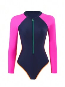 Swim SPRTY Springbreak Women Casual Sports Summer Beach Vacation Seamless Strapless Rashguard - Multicolor - View 2