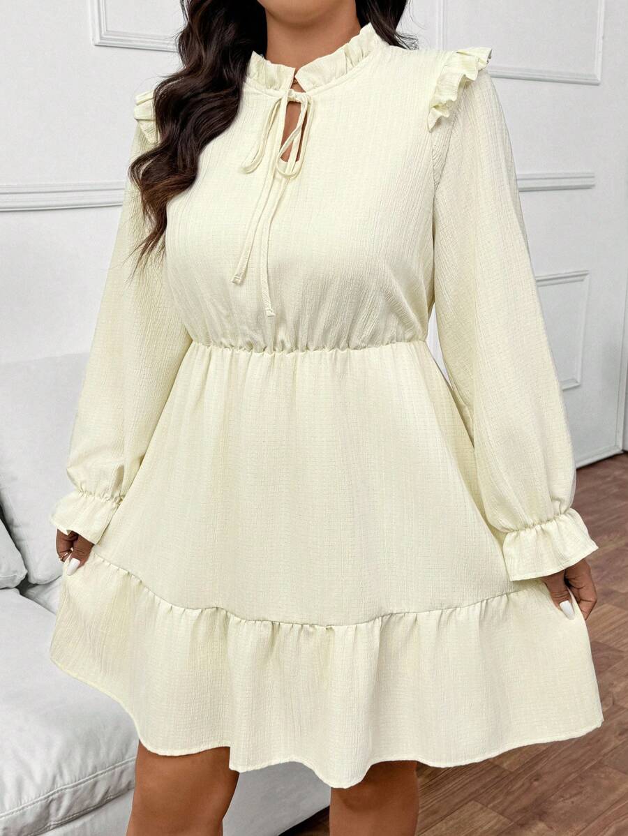 SHEIN Frenchy Robe décontractée élégante à taille marquée et coupe en A grande taille Mode en