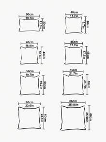 1 vỏ gối thêu, 100% polyester, có khóa kéo, không kèm ruột gối, thích hợp trang trí phòng khách, phòng ngủ, phòng ăn, cũng phù hợp cho ký túc xá nam/nữ, giường ngủ trường học. - Nhiều màu - Xem 2