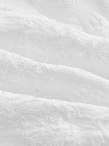 SHEIN MOD Top elegante sin tirantes de jacquard blanco, top de fiesta, top de club, top elegante y romántico, top bohemio, top de verano, top para salir