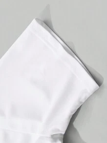 Manfinity EMRG Men's Casual Teddy Bear Slogan Graphic Print Short Sleeve T-Shirt Funny T Shirt Funny Graphic Tees Tees Graphic Funny Tshirts - White - View 4