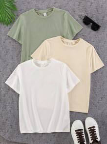 Buy 2 Get 1 Free, 3pcs Casual Spider Web & Letter Print Tank Tops For Tween Boys, Suitable For Autumn, Spring, Summer, Outdoor Play, School, Street Style, Party, Loungewear