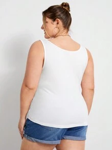 SHEIN CURVE+ CURVE PLUS /Ngày Valentine/Bộ nhiều áo camisole dành cho nữ cỡ lớn, đa năng, phù hợp với mọi dịp. - Nhiều màu - Xem 2