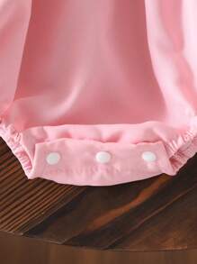 Girls' Summer Light Weight Triangle Bodysuit - Pink - View 8