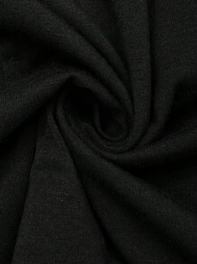 SHEIN Frenchy Plus Size Solid Color Maxi Dresses For Women Modest Dresses Black Dress Sweetheart Collar Lace Patchwork Long Sleeve Casual Dress