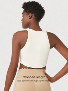 GLOWMODE FeatherFit™ Curve Hem Bra Tank Top Low Impact Yoga Daily