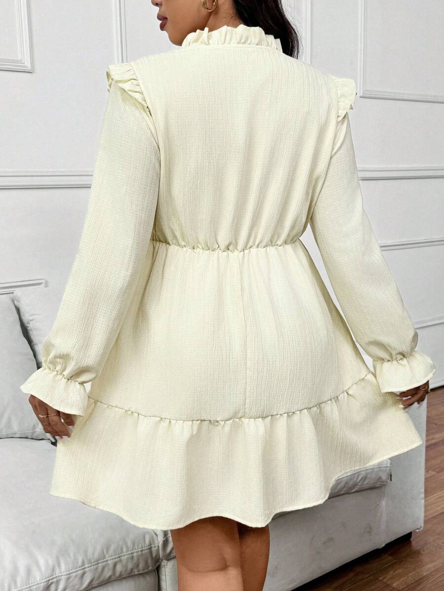 SHEIN Frenchy Robe décontractée élégante à taille marquée et coupe en A grande taille Mode en