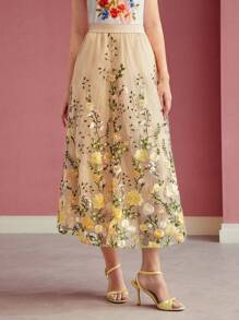 MOTF PREMIUM VÁY LƯỚI THÊU HOA MƯA - Nhiều màu - Xem 7