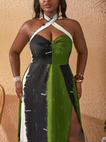 Slaydiva 大码女士西装休闲日常连衣裙、简约时尚