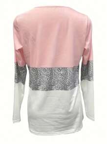 Women's Casual Long Sleeve T-Shirt, Simple And Fashionable, For Daily Wear - Multicolor - View 2