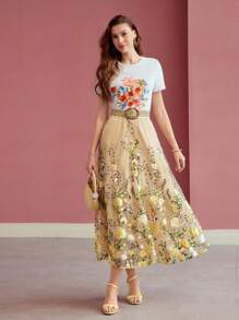 MOTF PREMIUM VÁY LƯỚI THÊU HOA MƯA - Nhiều màu - Xem 8