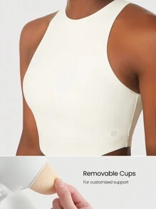 GLOWMODE FeatherFit™ Curve Hem Bra Tank Top Low Impact Yoga Daily
