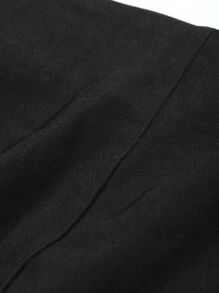 Dazy Plus Elastische, getailleerde, effenkleurige mini-fietsbroek, voor alle seizoenen
