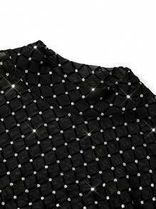 Ellevyn Women's Sheer Long Dress, Ideal For New Year Party Valentines Clothes Date Night Dress