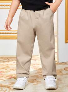 Tween Boys Solid Color Casual Woven Pants